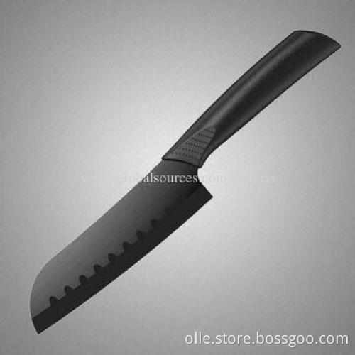 Shell Blade Ceramic Santoku Knife, Non-stick Blade, 5-inch